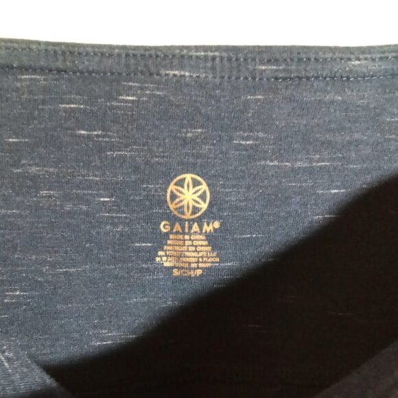 Gaiam Blue Heather Capri Leggings Size S - Picture 4 of 4